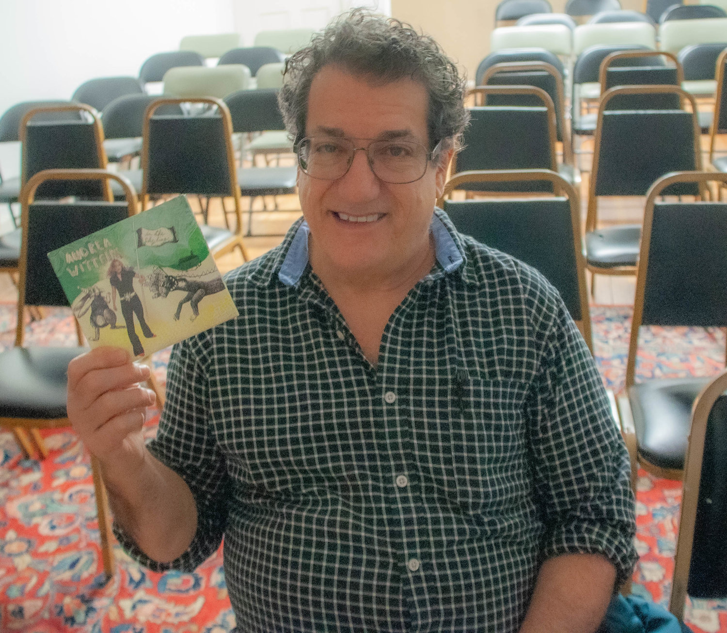 Local musician Keith Newman was the first in line to take his seat for Andrea Wittgens' performance of "Songs and Visions" at DVAA last Saturday. "I brought a CD for her to sign," Keith told me before the audience entered Krause Hall. "She's amazing. I'm her biggest fan!"